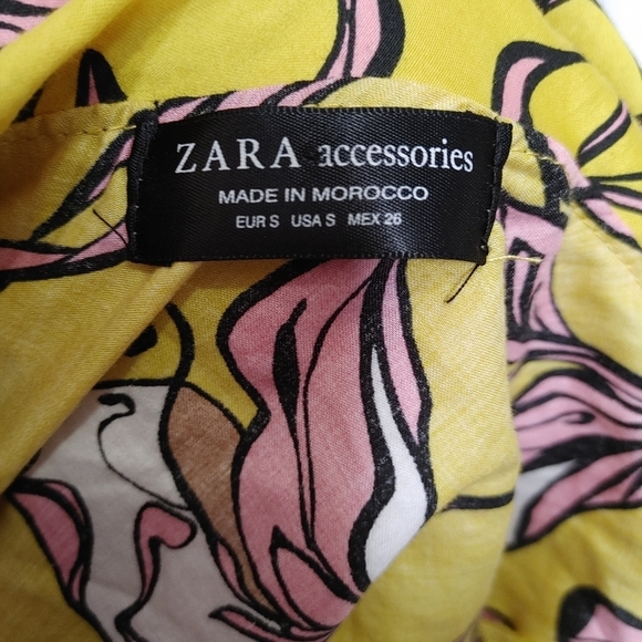 ZARA floral ruffle one shoulder bodysuit S - Picture 13 of 16